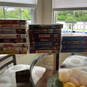 Collection of Classic Disney VHS Tapes